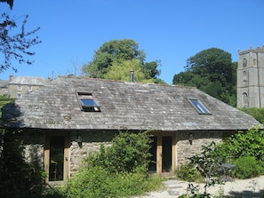 View of Little Barn and church