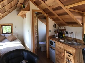 Lodge interior, showing kitchenette