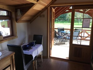 Lodge interior, looking to front deck area