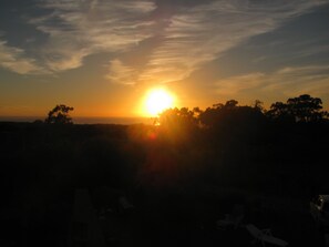 Sonnenuntergang vom Balkon aus gesehen