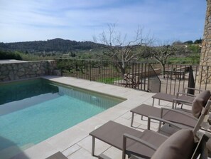 Son Sant Joan - piscina cercada con terraza solarium