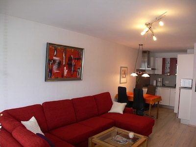 Modern apartment with swimming pool, sauna and WiFi in the climatic health resort of Obermaiselste