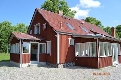 Acogedora casa sueca con chimenea, sauna, jardines de invierno entre Rerik y refrigeración bo