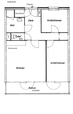 Grundriss der Wohnung