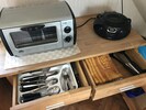Küchenausstattung mit Mini- Grill