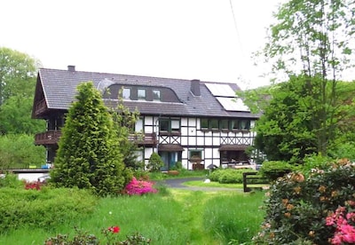 Ehem. Mühle - Ferienhaus. Idyllische Alleinlage, viel Platz, mitten in der Natur