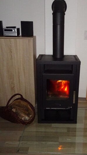 Kamin im Wohnzimmer