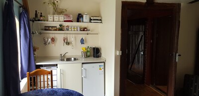 Im Wohnraum - Küchenbereich