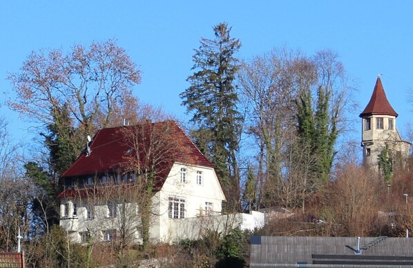 Blick vom Stadt Richtung Haus