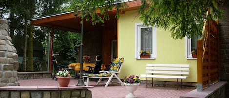 Ferienhaus im Sommer