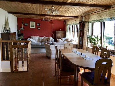 large sunny apartment on 2 floors for 2-5 persons central but quiet 