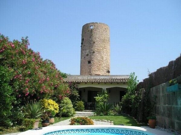 Es Moli from the pool and front garden