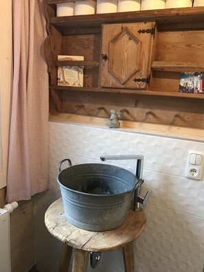 Bathroom "Heide" ground floor with shower and toilet