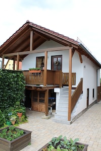 Idílica casa de vacaciones en la Suiza sajona - ubicación tranquila, balcón, Wi-Fi