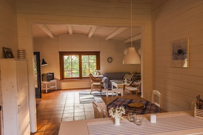 Nicely furnished wooden house - wellbeing in every season