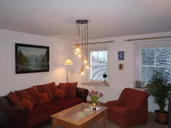 Die Couch im Wohnzimmer