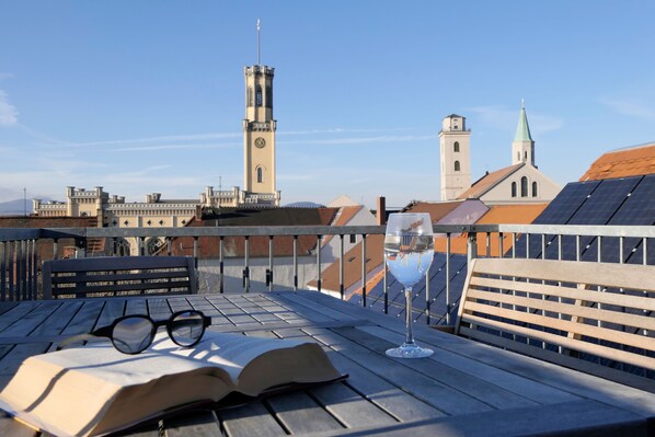 auf der Terrasse