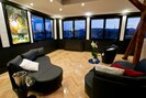 tower living room in the night