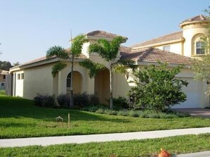 front of the house