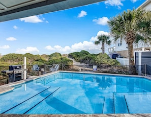 Pool overlooking the sand dunes