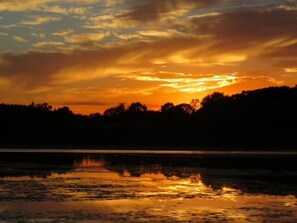 One of our guests captured an amazing sunset from the porch of the cottage.