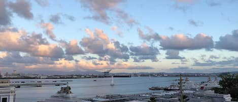 View of San Juan Harbour from the balcony