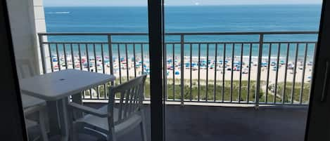 View from the oceanfront balcony