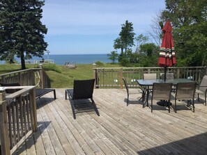 Deck off kitchen