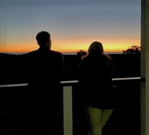 Enjoy the sunset off the rear veranda