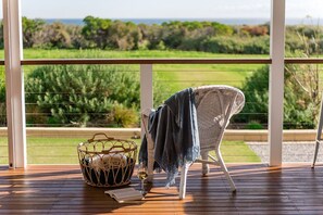 Relax and unwind on the back deck with your favorite wine and a good book. 