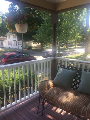 More places to relax on the wrap-around front porch...