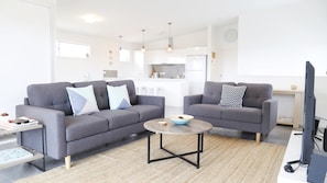 Upstairs living area