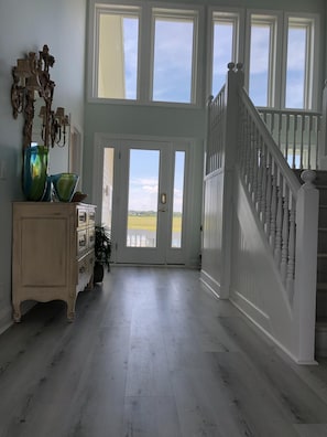 Entry with water views