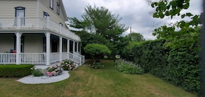 View of yard on south side of house
