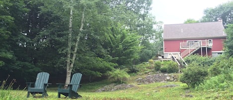 back of house, from middle of back yard