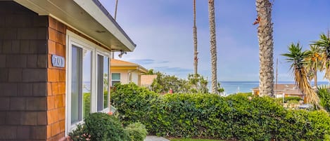 Ocean view from the outside patio