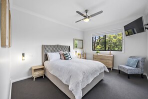 Bedroom 1 with views over gardens