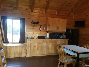 Interior kitchen area.