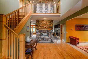 Main entry with access to upstairs