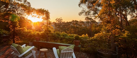 Sunset on the terrace