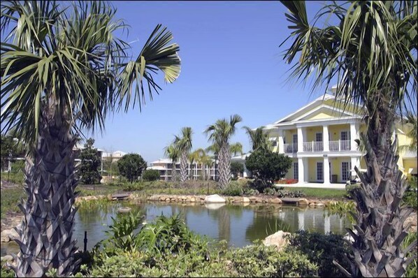 Lush tropical landscaping welcomes you as you arrive at our piece of paradise!