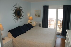 Owner suite with European king memory foam bed, private bath and amazing view!