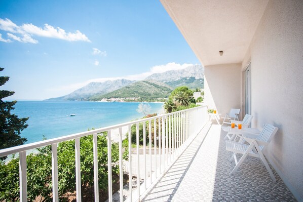Stunning sea view from the balcony
