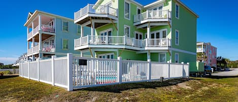 View of the house from the beach