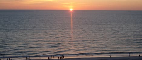 sunset from balcony