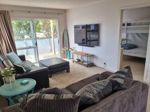 Lounge leading to outdoor area