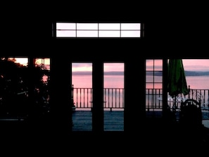 Sunrise at Saratoga Lake from Living/Diningroom