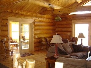Enjoy this year-round sun room screen porch.