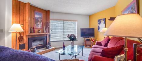 Living Room and Gas Fireplace