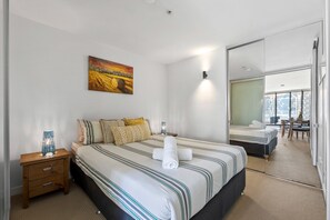 Bedroom with Mirrored (full-body) Wardrobe